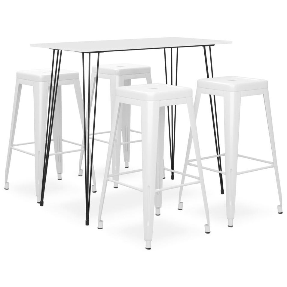 Ensemble de bar 5 pcs Blanc 14 - Photo n°1