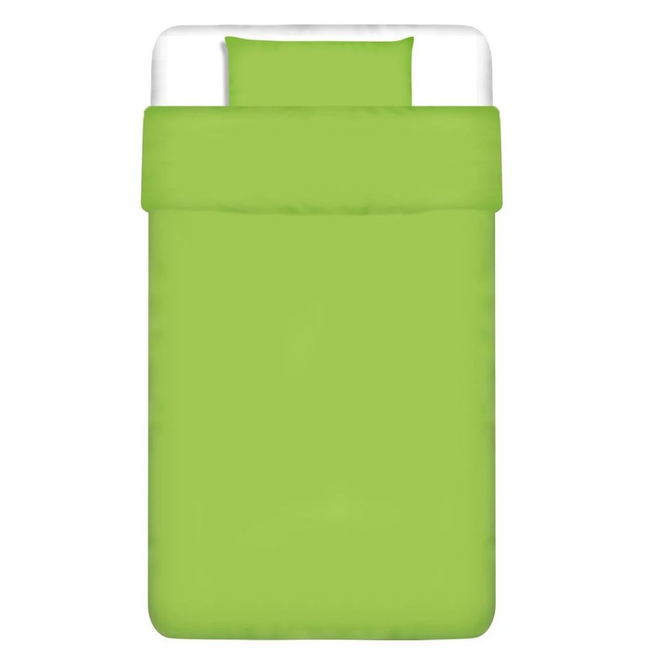 Ensemble de housse de couette Coton Vert 155x200/80x80 cm - Photo n°1