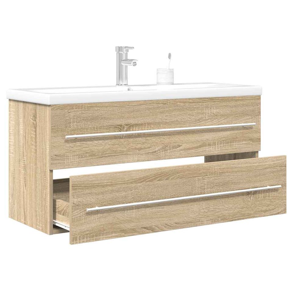 Ensemble de meubles de salle de bain 2 pcs chêne sonoma - Photo n°1