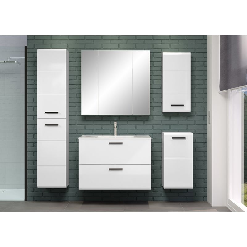 Ensemble meuble de salle de bain 5 pièces blanc Randy - Photo n°4