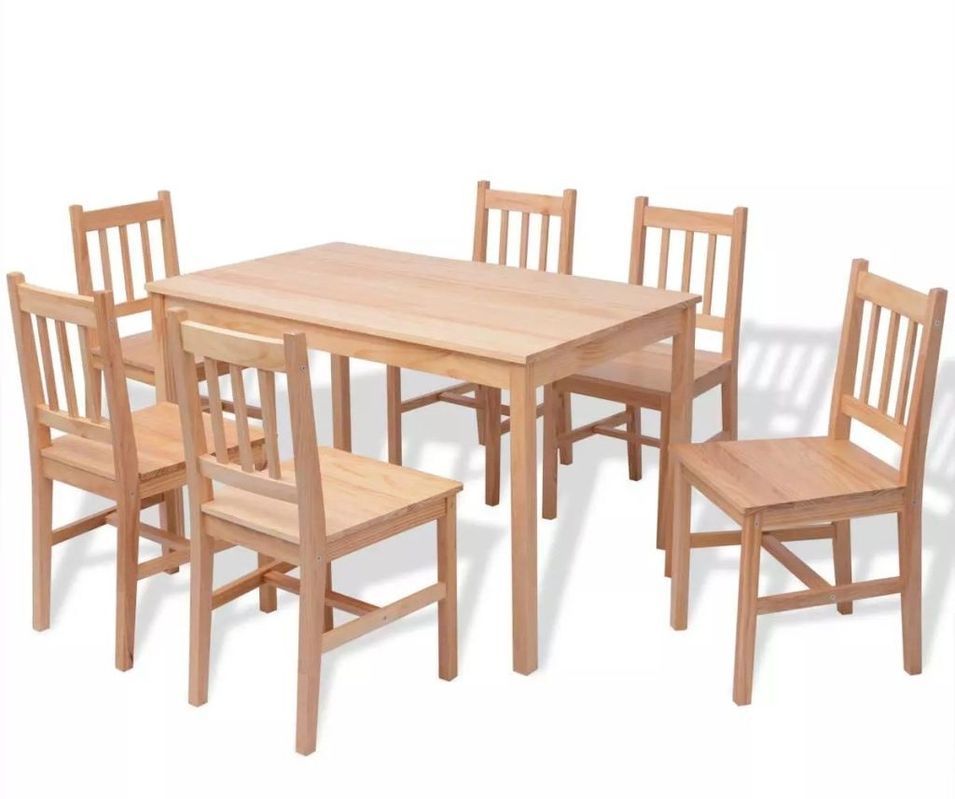 Ensemble table et chaises Kezako – Élégance et durabilité en pinède - Photo n°1