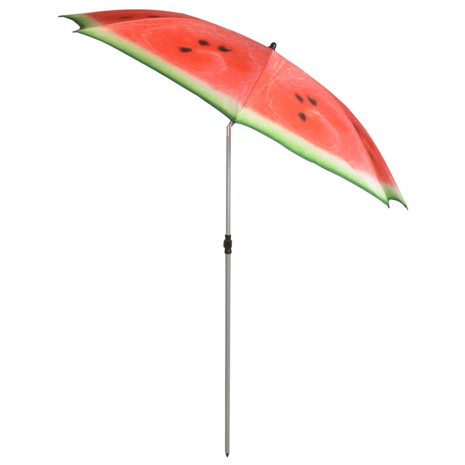 Esschert Design Parasol Watermelon 184 cm Rouge et vert TP262 - Photo n°1
