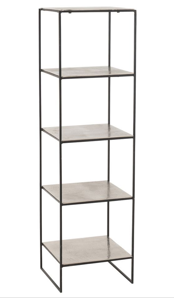 Etagère 5 niveaux métal argent Colin L 40 cm - Photo n°1