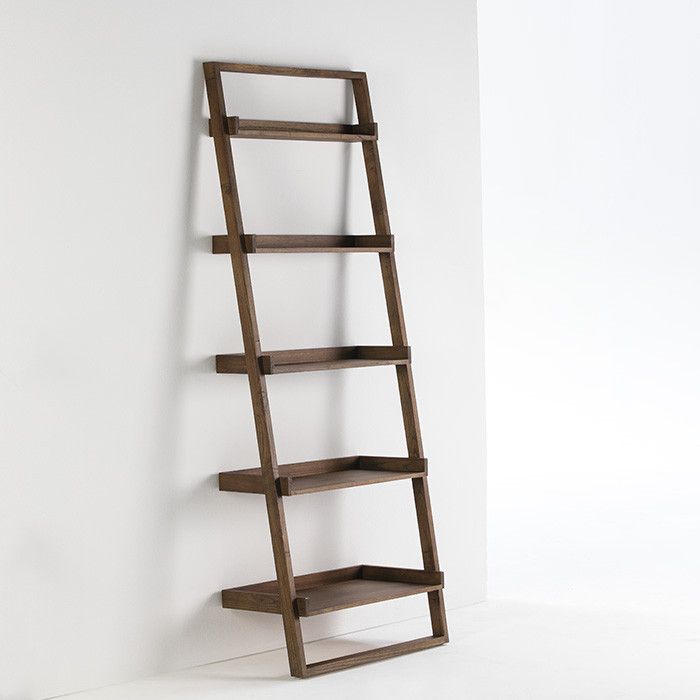 Étagère 5 plateaux bois foncé Mura - Photo n°1