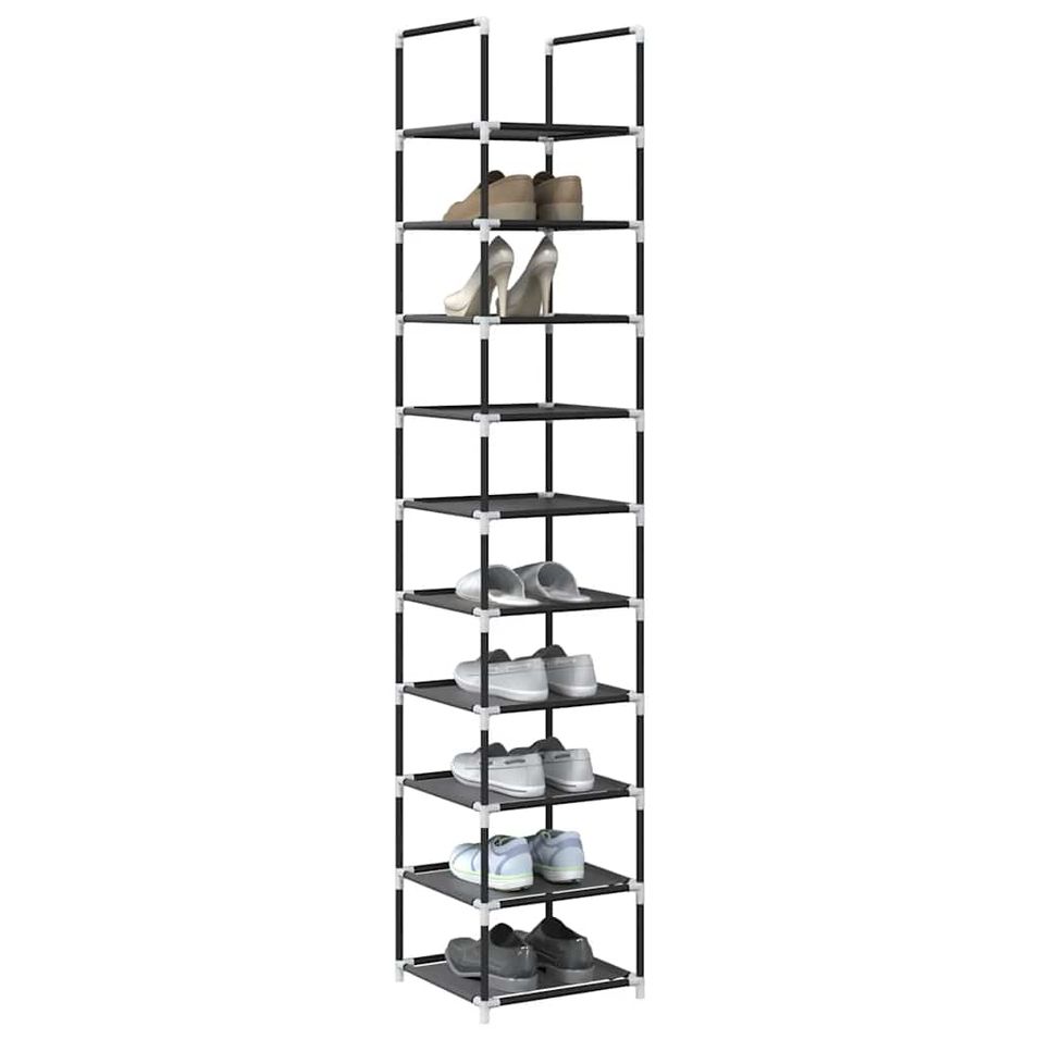 Étagère à chaussures 10 niveaux 33x33x174 cm tissu non-tissé - Photo n°1