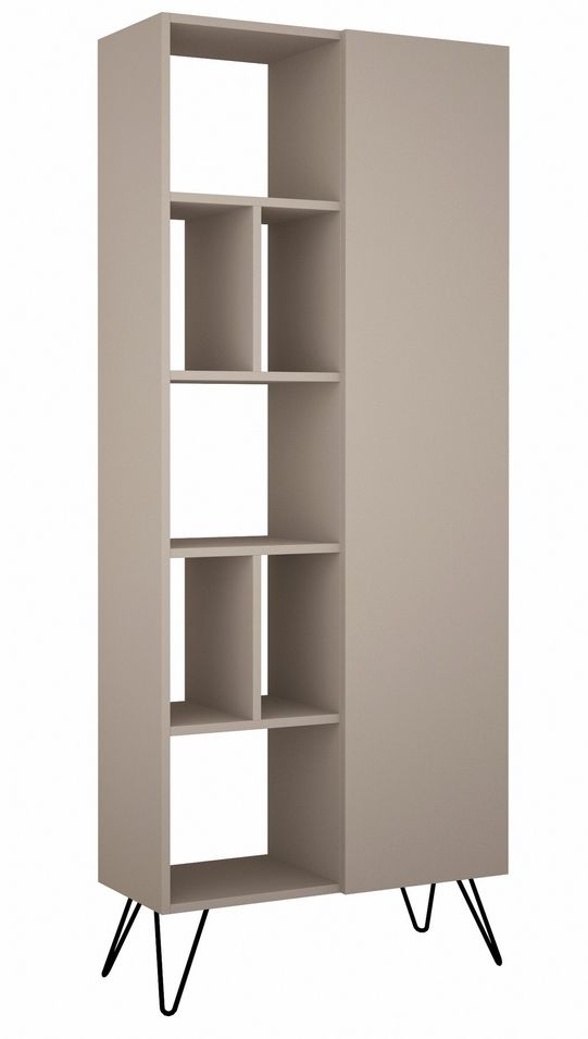 Étagère Bibliothèque bois moka clair Daki 79 cm - Photo n°1