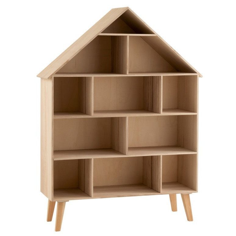 Etagère cabane 5 niveaux bois clair Zunli - Photo n°1