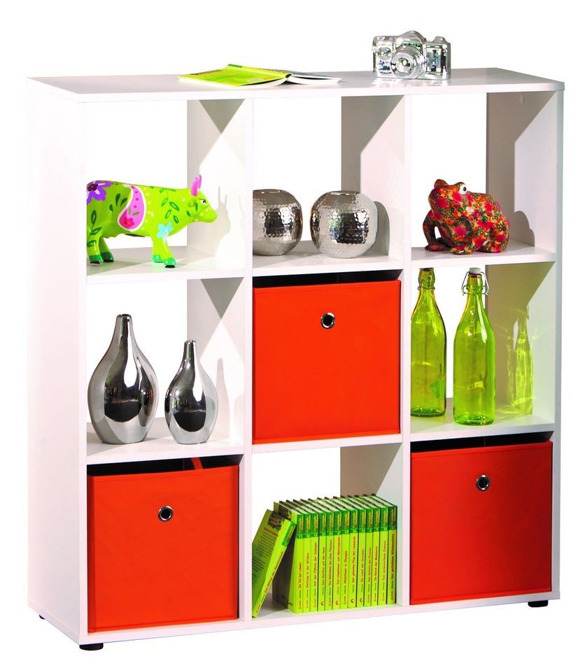 Étagère de séparation bois mélaminé blanc 9 cases Alto - Photo n°1