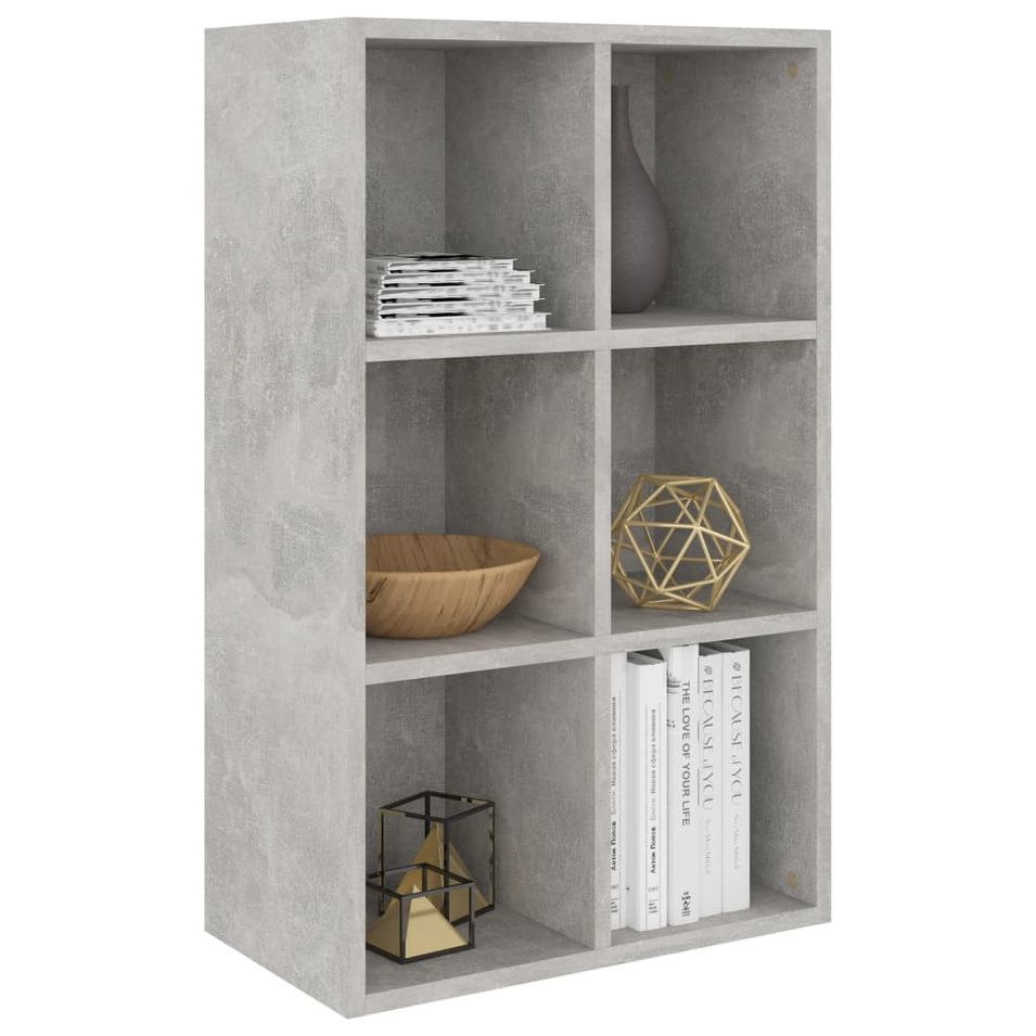 Étagère Gris béton 66x30x97,8 cm - Photo n°1