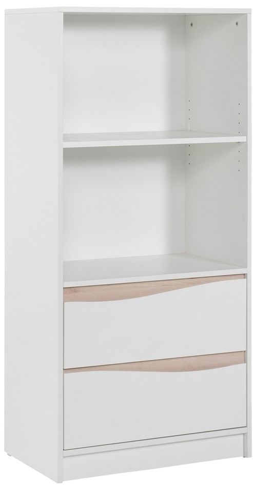 Etagère haute blanche et naturelle Wave - Photo n°1