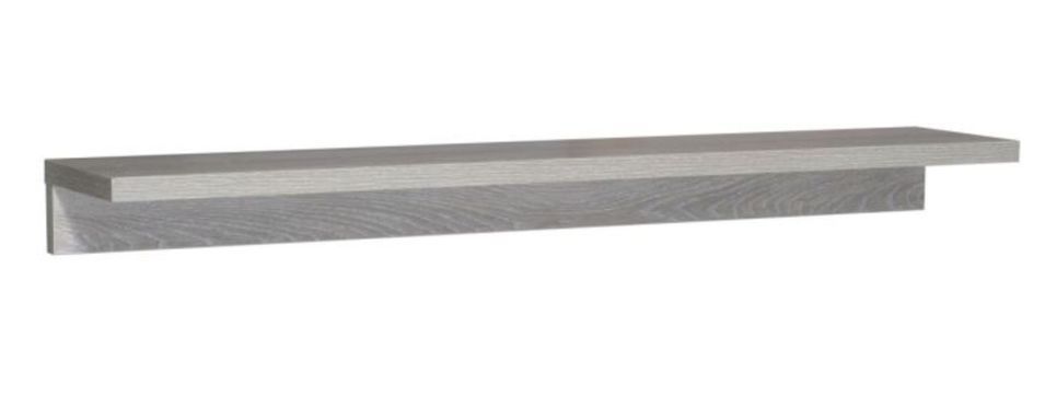 Etagére bois chêne cérusé gris Kathy 110 cm - Lot de 2 - Photo n°1