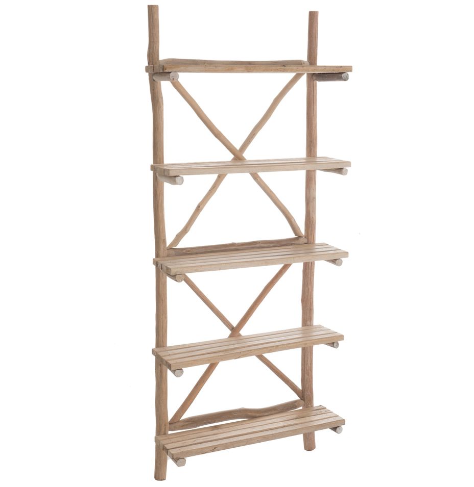 Étagère murale 5 planches bois massif clair Azura - Photo n°1