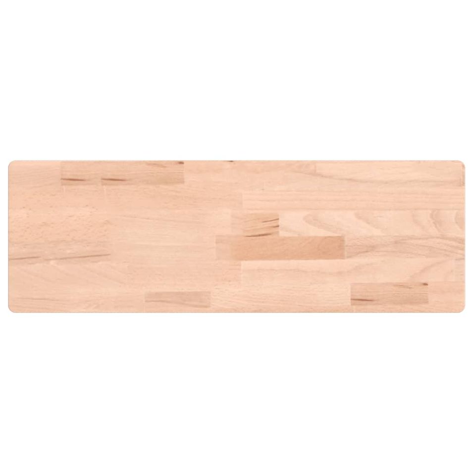 Étagère murale 60x20x1,5 cm bois massif de hêtre - Photo n°1