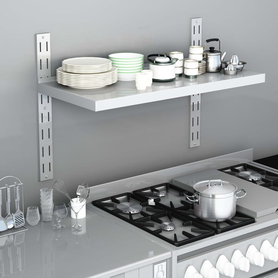Étagère murale Acier inoxydable 100x30 cm - Photo n°1