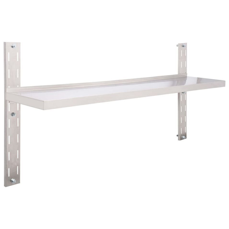 Étagère murale Acier inoxydable 120x30 cm - Photo n°1