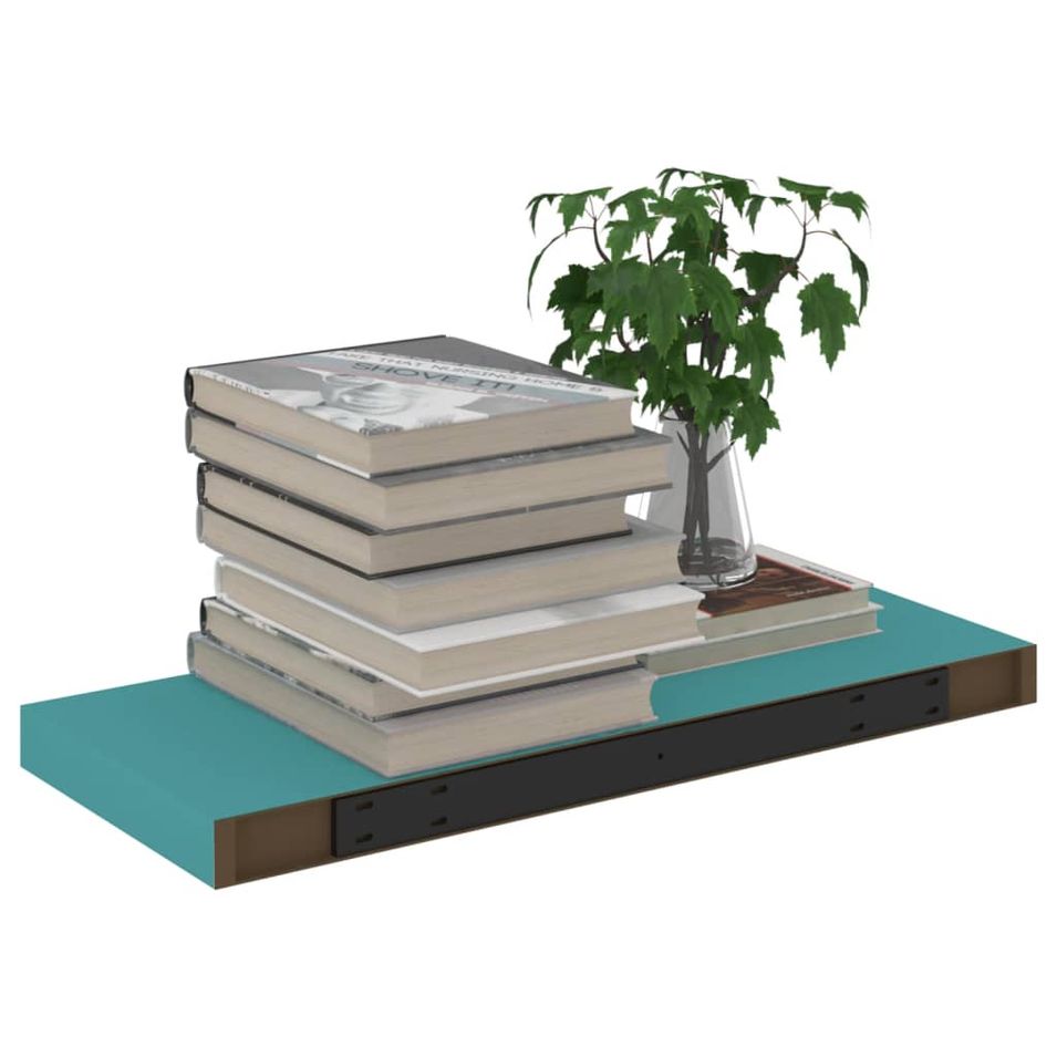 Étagère murale flottante Bleu 60x23,5x3,8 cm MDF - Photo n°1