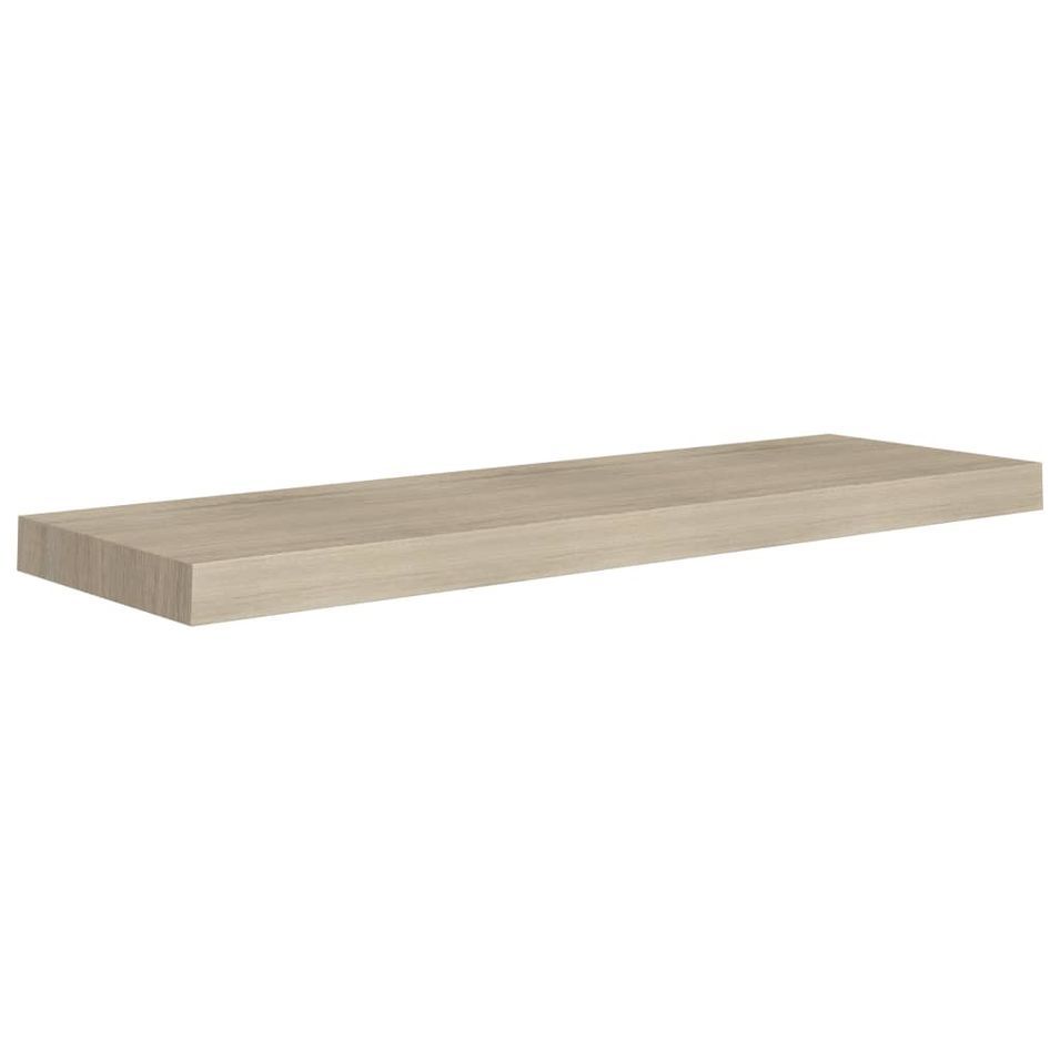 Étagère murale flottante Chêne 80x23,5x3,8 cm MDF - Photo n°1