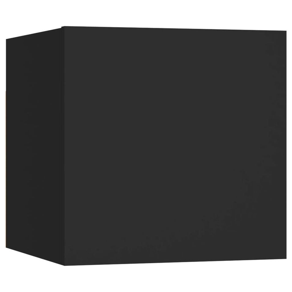 Étagère murale Noir 30,5x30x30 cm - Photo n°1