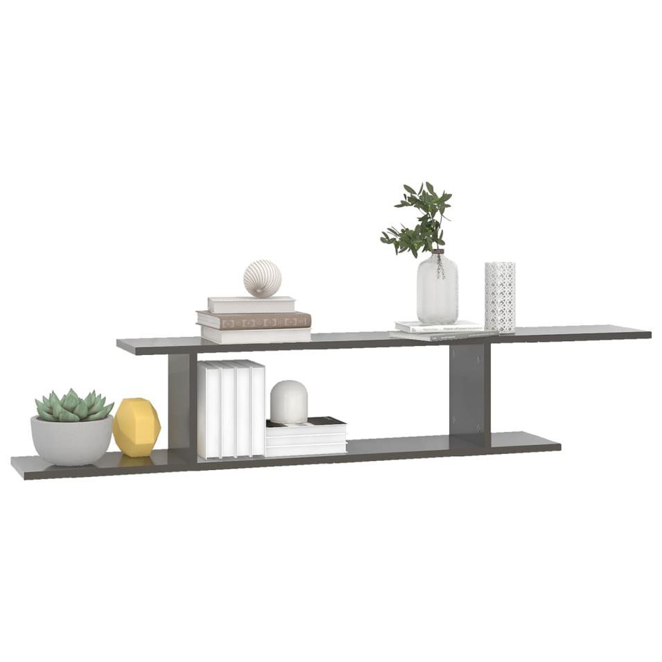 Étagère TV murale en bois Nokiz L 125 x H 23 x P 18 cm - Adaptez à vos besoins - Photo n°1