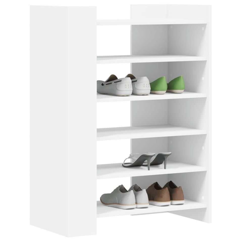 Etagères à chaussures en bois Lizza L 75 x H 100 x P 38 cm – Élégance et praticité - Photo n°1