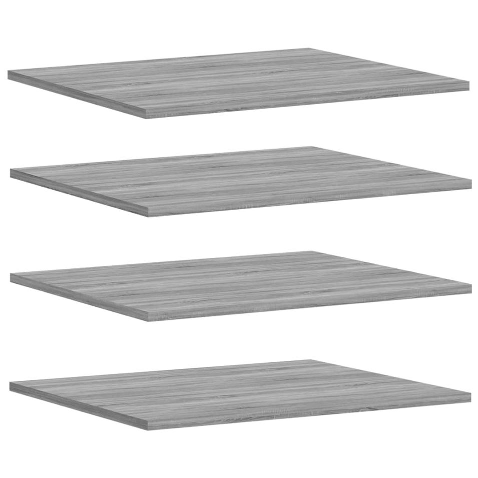 Étagères murales 4 pcs sonoma gris 60x50x1,5 cm bois ingénierie - Photo n°1