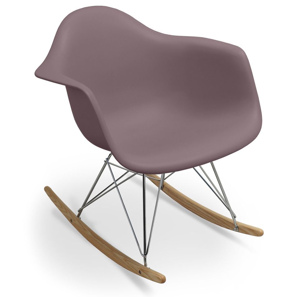 Fauteuil à bascule taupe mat Kandia - Photo n°1