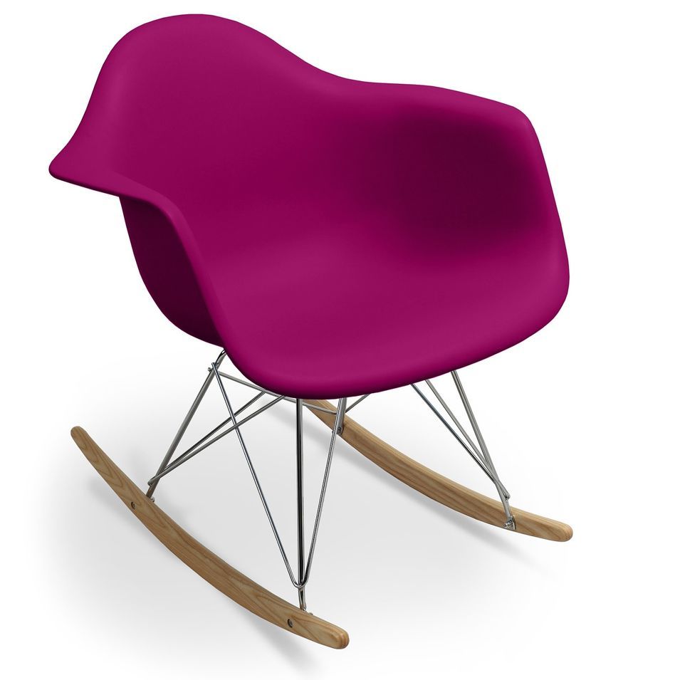 Fauteuil à bascule violet mat Kandia - Photo n°1
