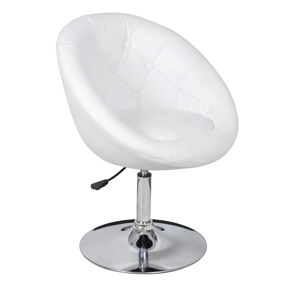 Fauteuil blanc Similicuir Kapole - Photo n°1