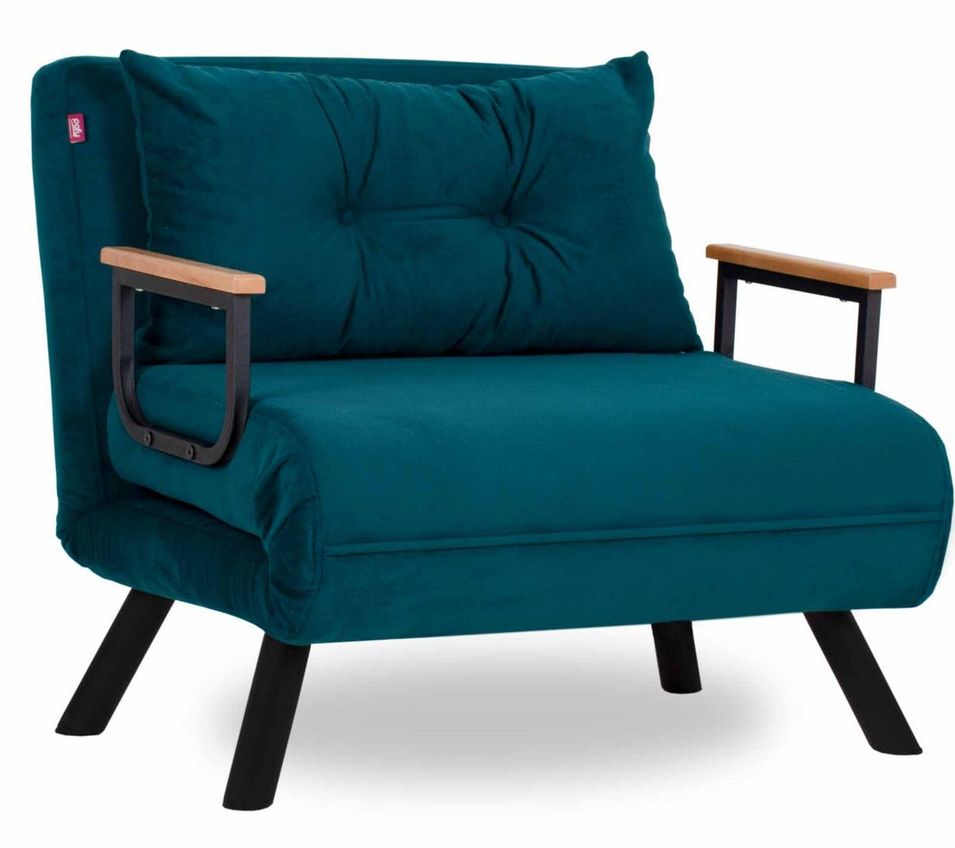 Fauteuil convertible tissu SYLVANO - 1 ou 2 places - Photo n°1