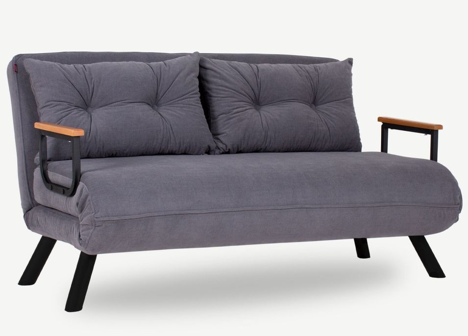 Fauteuil convertible tissu SYLVANO - 1 ou 2 places - Photo n°1