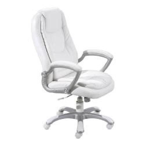 Fauteuil de bureau blanc Montello - Photo n°1