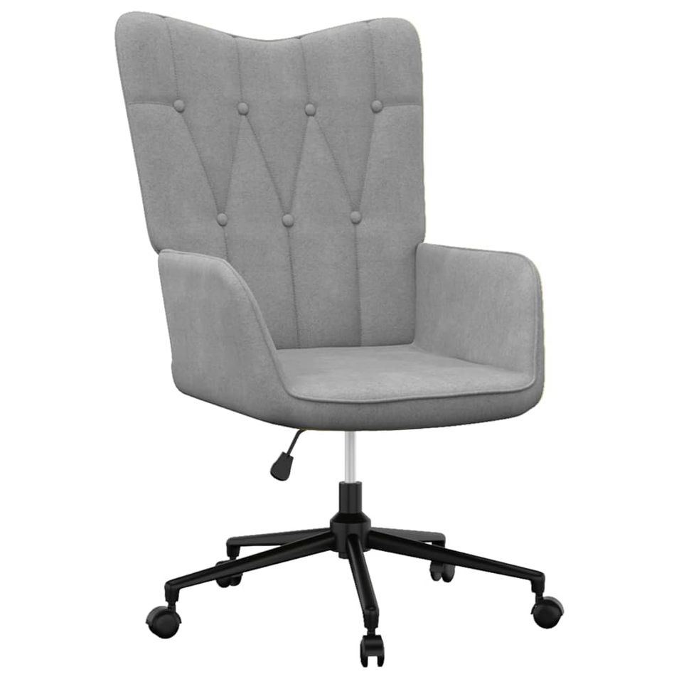 Fauteuil de bureau Gris clair Tissu - Photo n°1