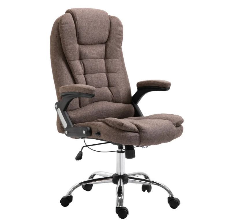 Fauteuil de bureau tissu marron Grease - Photo n°1