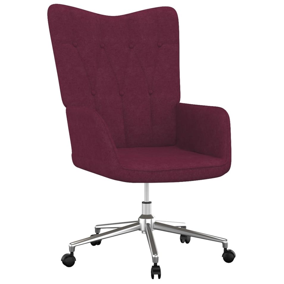 Fauteuil de bureau Violet Tissu - Photo n°1