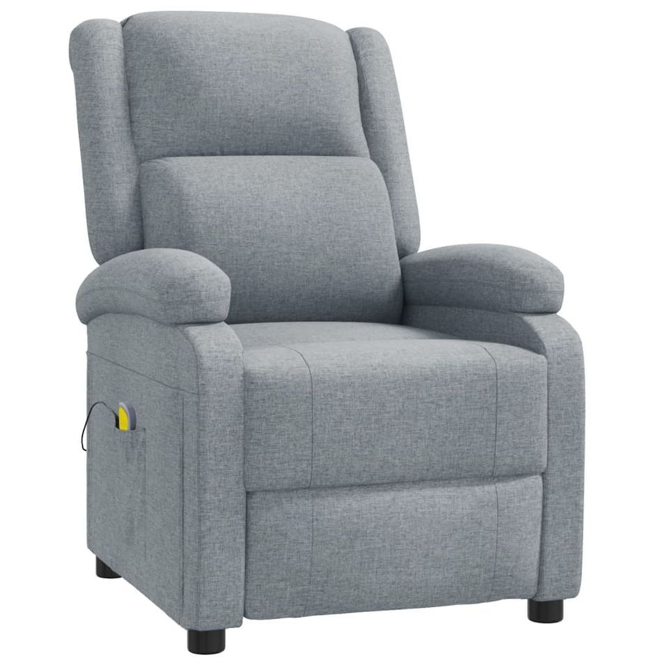 Fauteuil de massage Gris clair Tissu - Photo n°1