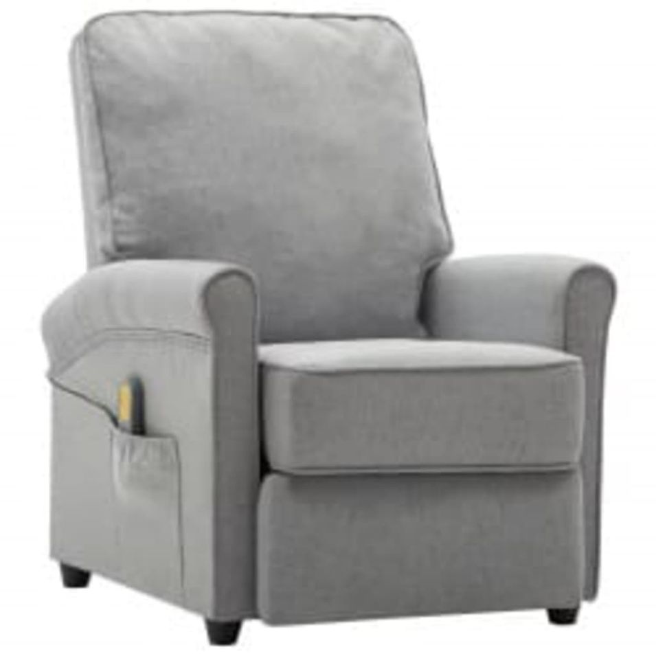 Fauteuil de massage Gris clair Tissu - Photo n°1