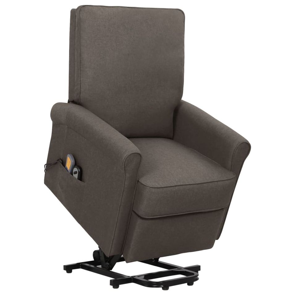 Fauteuil de massage inclinable Marron Tissu Verka - Photo n°1