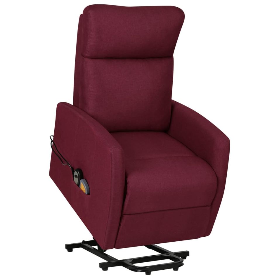 Fauteuil de massage inclinable Violet Tissu 10 - Photo n°1