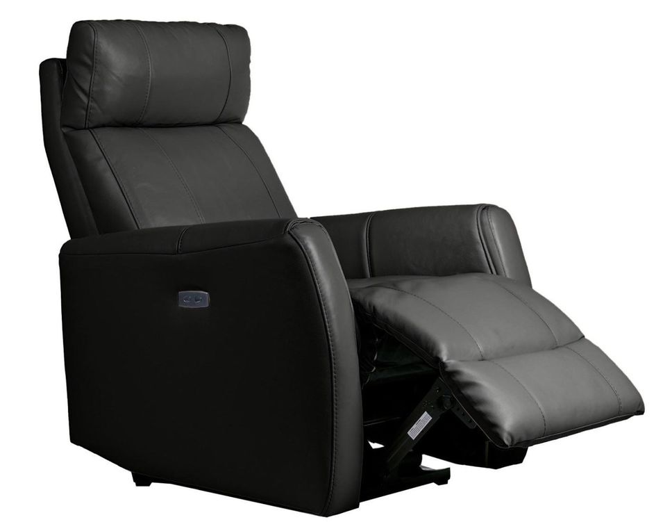 Fauteuil de relaxation électrique Cuir Gris Dolga - Photo n°1