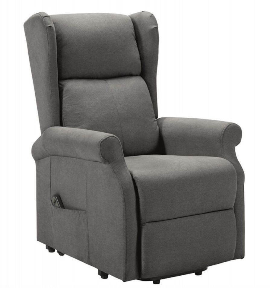 Fauteuil de relaxation et releveur électrique 1 moteur tissu Agora - Photo n°1