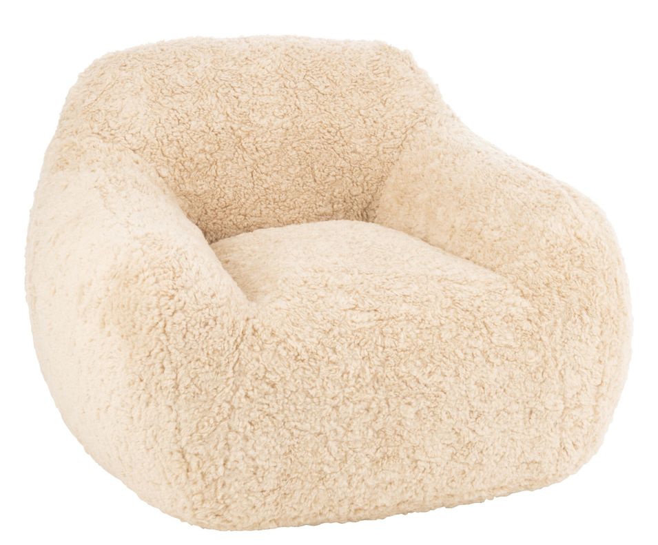 Fauteuil design KUTY - Luxe et douceur avec effet peluche - Photo n°1