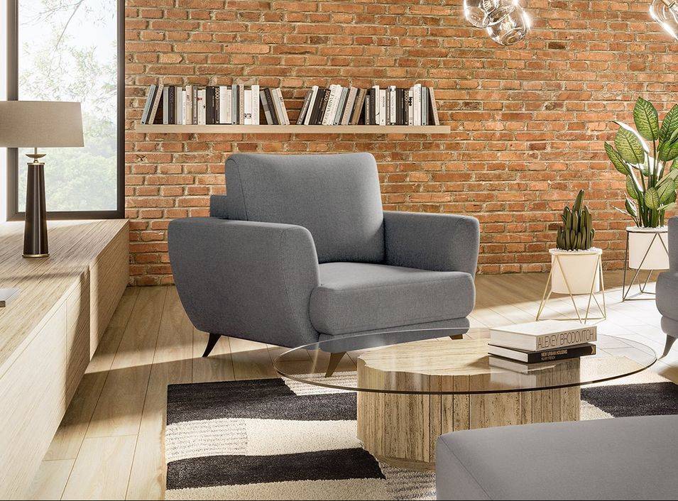 Fauteuil en tissu MAGY – Moderne & résistant - Photo n°1