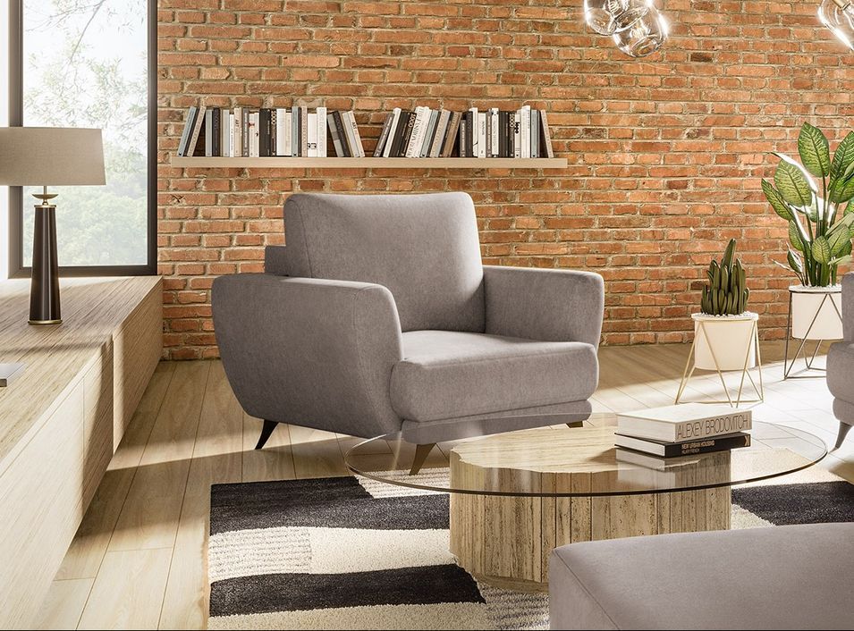 Fauteuil en tissu MAGY – Moderne & résistant - Photo n°1