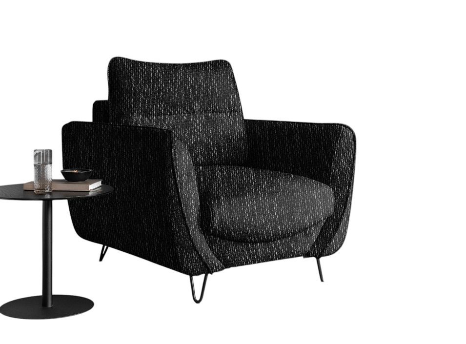 Fauteuil en tissu ZURIK – Élégance italienne et confort durable - Photo n°1