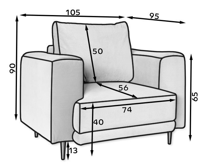 Fauteuil en velours DAVINA - Douceur luxueuse - Photo n°6