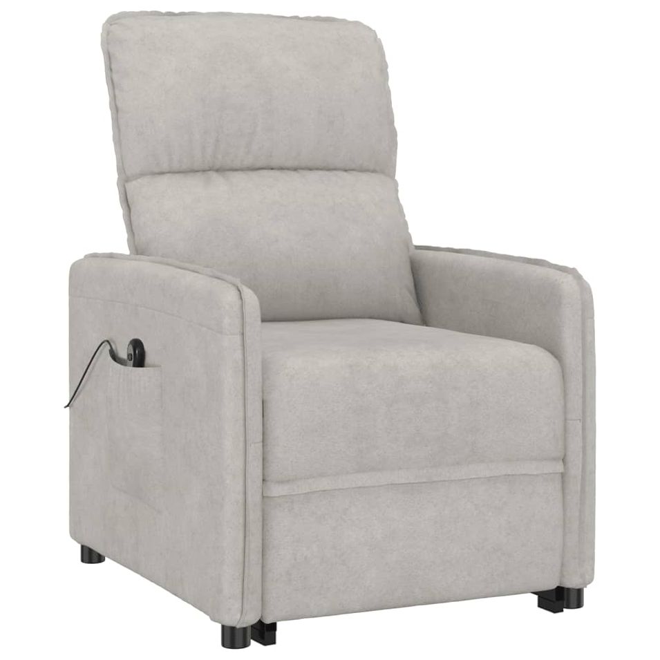 Fauteuil Gris clair Tissu microfibre - Photo n°1