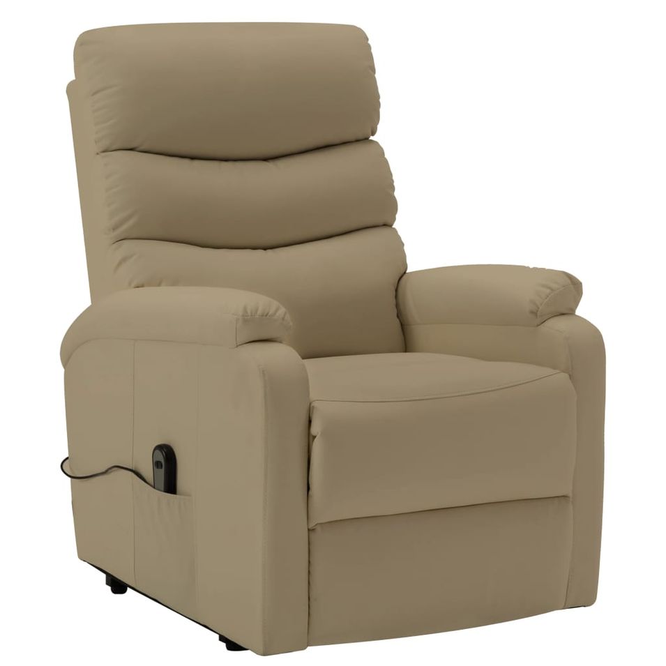Fauteuil inclinable Cappuccino Similicuir 7 - Photo n°1