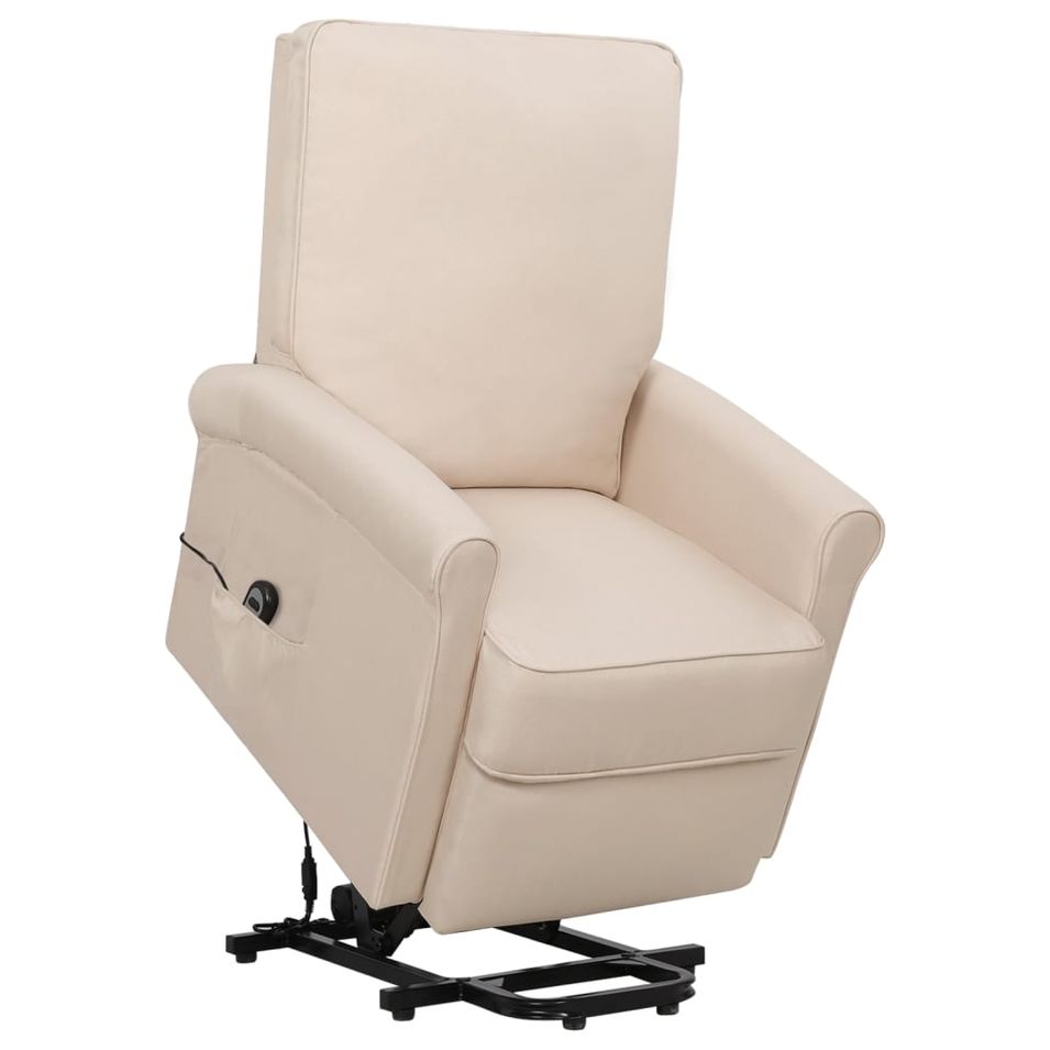 Fauteuil inclinable Crème Tissu 24 - Photo n°1