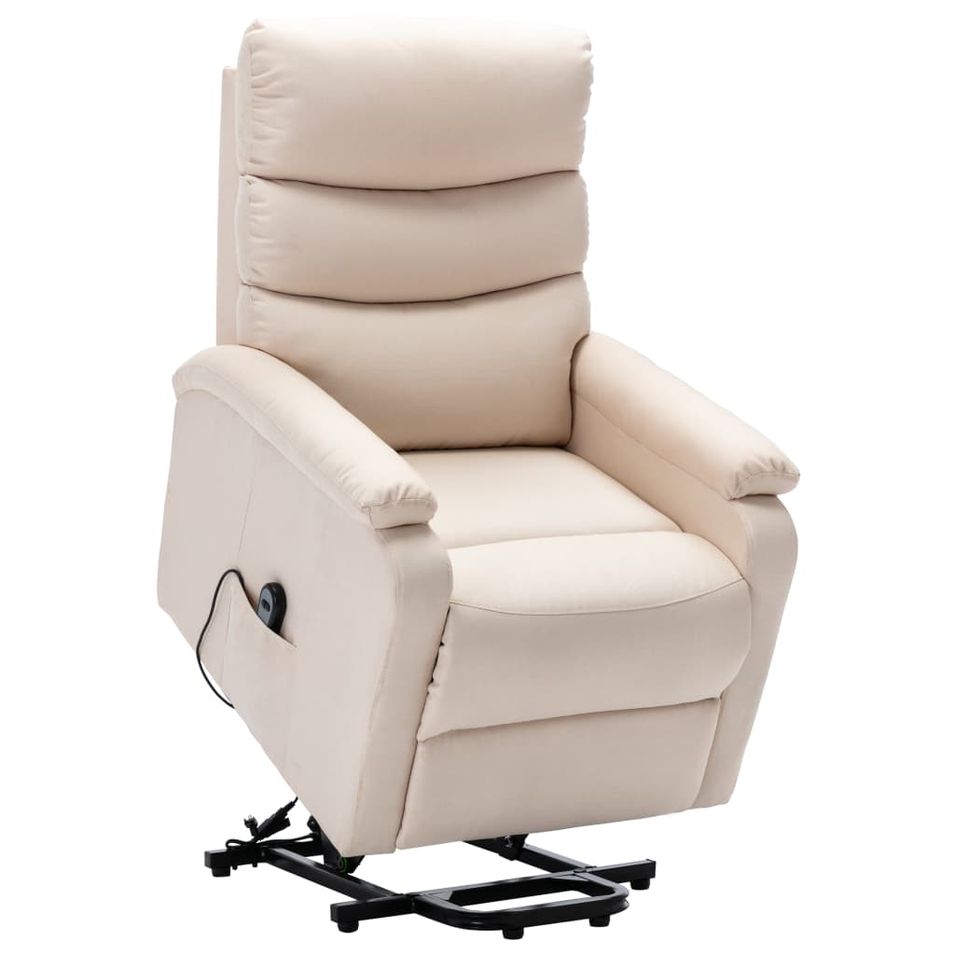 Fauteuil inclinable Crème Tissu 17 - Photo n°1
