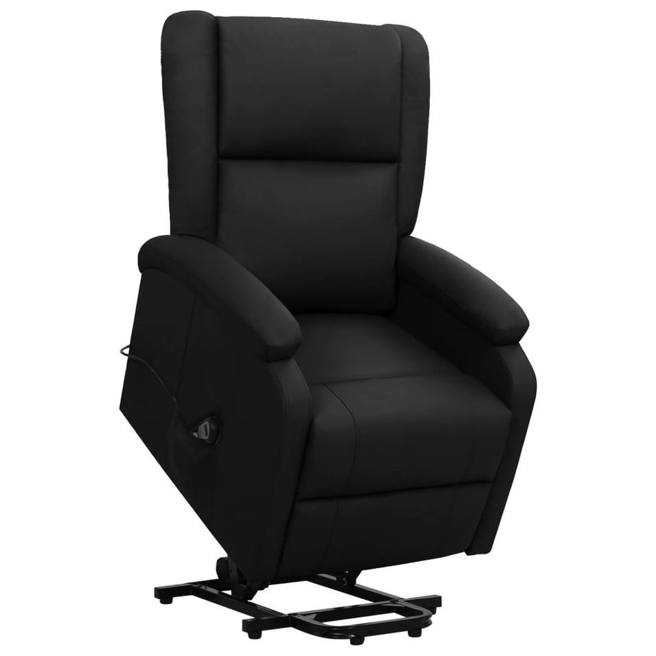 Fauteuil inclinable Noir Similicuir 4 - Photo n°1